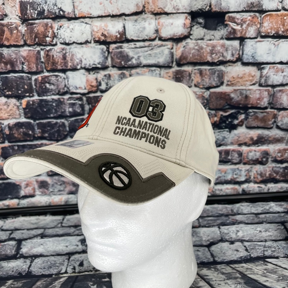 Vintage 2003 Syracuse University Hat OS NCAA National Champions Basketball Tan